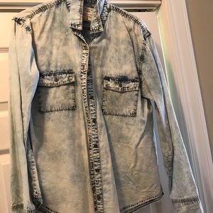 Denim button down shirt